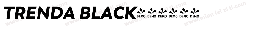 TRENDA BLACK字体转换